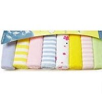 Cotton Baby Wash Cloth Towel - 8pcs