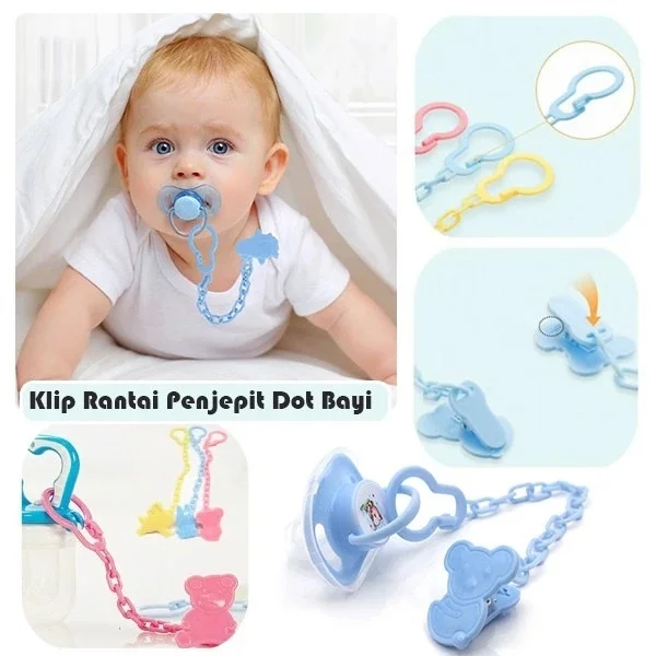 Cartoon Shape Pacifier With Clip