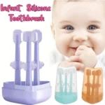 Baby Teeth Oral Care Silicone Toothbrush Set