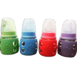 Baby Glass Feeder 60 ml/40z Silicon Cover