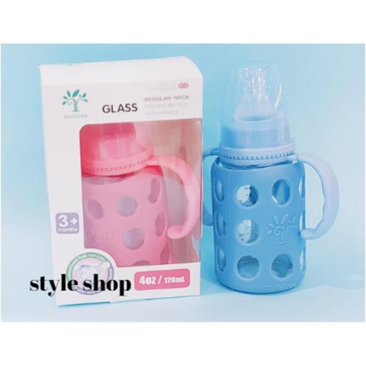 Minitree Glass Feeder 120 ml/40z Silicon Cover