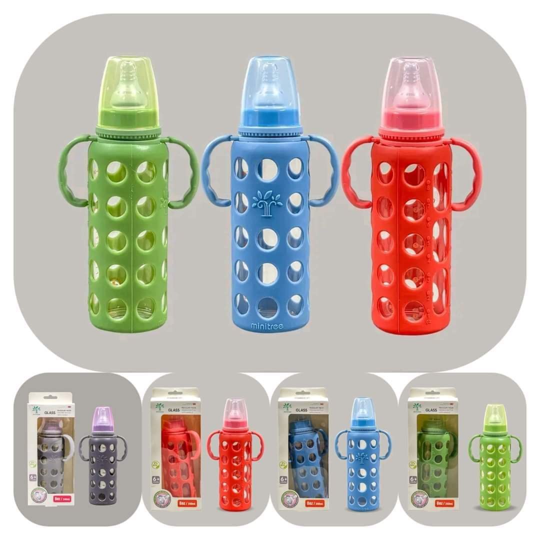 Minitree Glass Feeder 240 ml/80z Silicon Cover