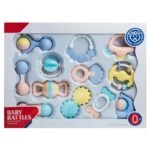 Huanger Baby Rattles & Teeter set, 12pcs 0m+