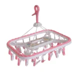 Folding Cloth Clip Hanger 24pcs clip