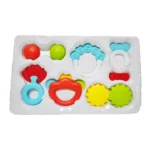 Huanger Baby Rattles Teether Set 6pcs Non Toxic-BPA Free 0m+ - Image 2
