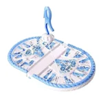 Folding Cloth Clip Hanger 28pcs clip