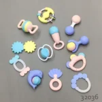 Huanger Baby Rattles & Teeter set, 12pcs 0m+