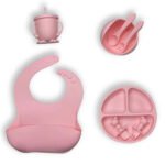 Silicone Baby Feeding Set Gift Items (8pcs)