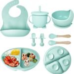 Baby Silicone Feeding Set, 8 Pcs