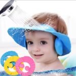 1pcs Baby Shower Cap with Ear Protection Bath Caps Adjustable Soft Shampoo Bathing Hat