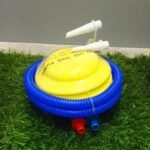 Blue Yellow Plastic Manual Air Pump Inflator Toy