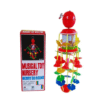 Rotating Bed Bell Toy with Music for Newborn Baby-Red - Image 2