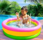 Baby Bath Tub, Baby Swimming Pool with Pumper (34 X10inch) - Multicolor